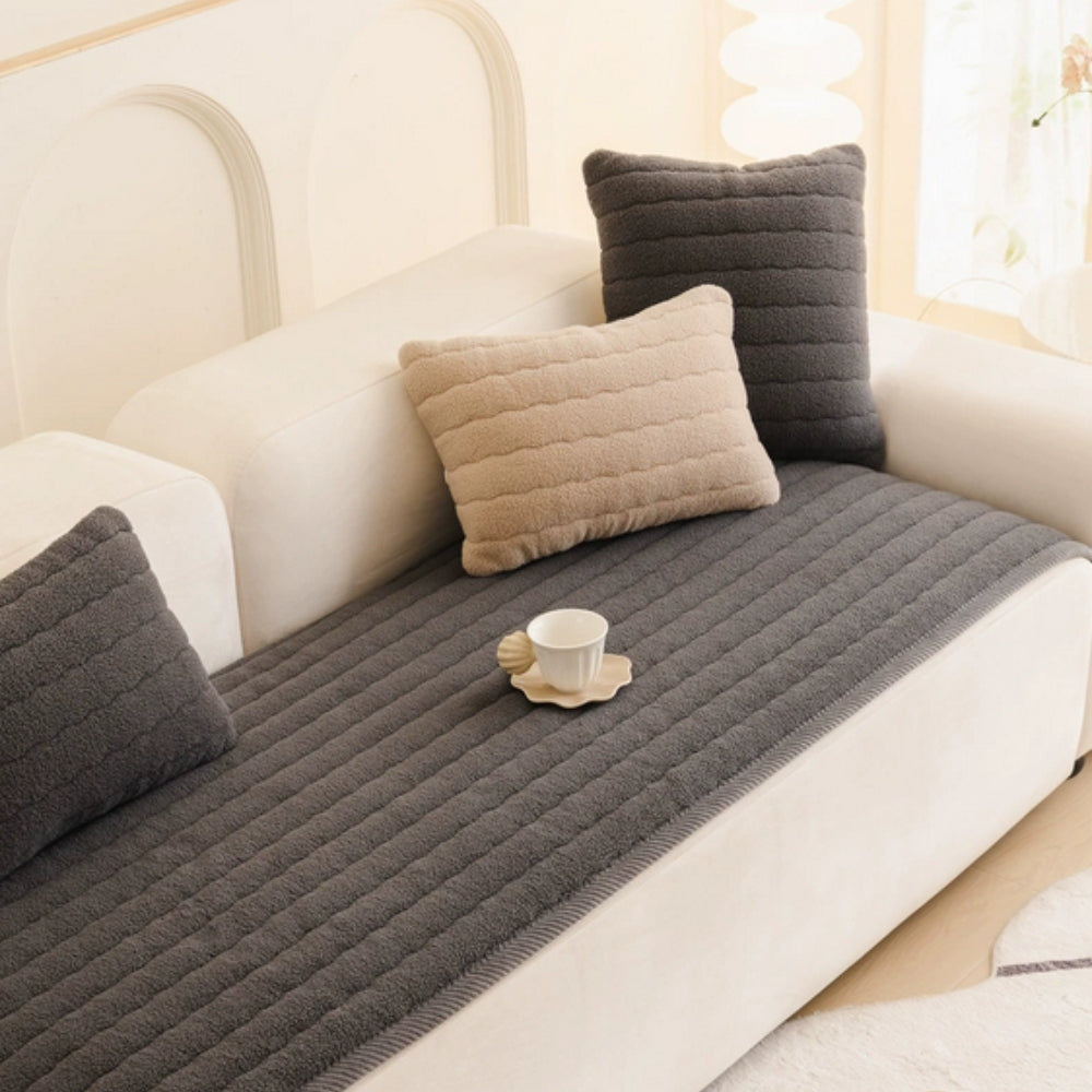 Chic Plush Sofa Cover