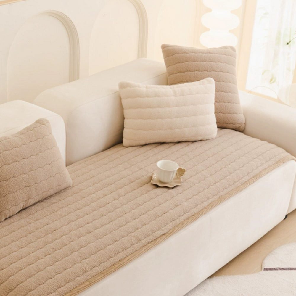 Chic Plush Sofa Cover