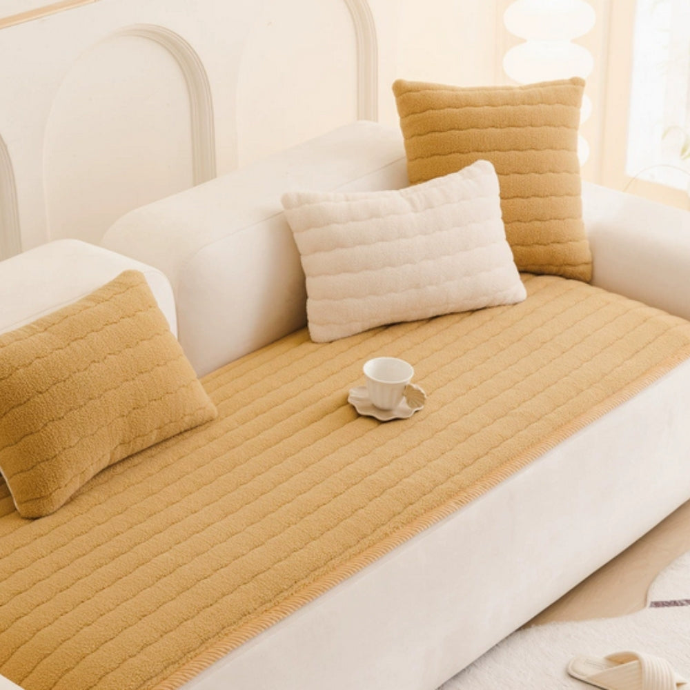 Chic Plush Sofa Cover