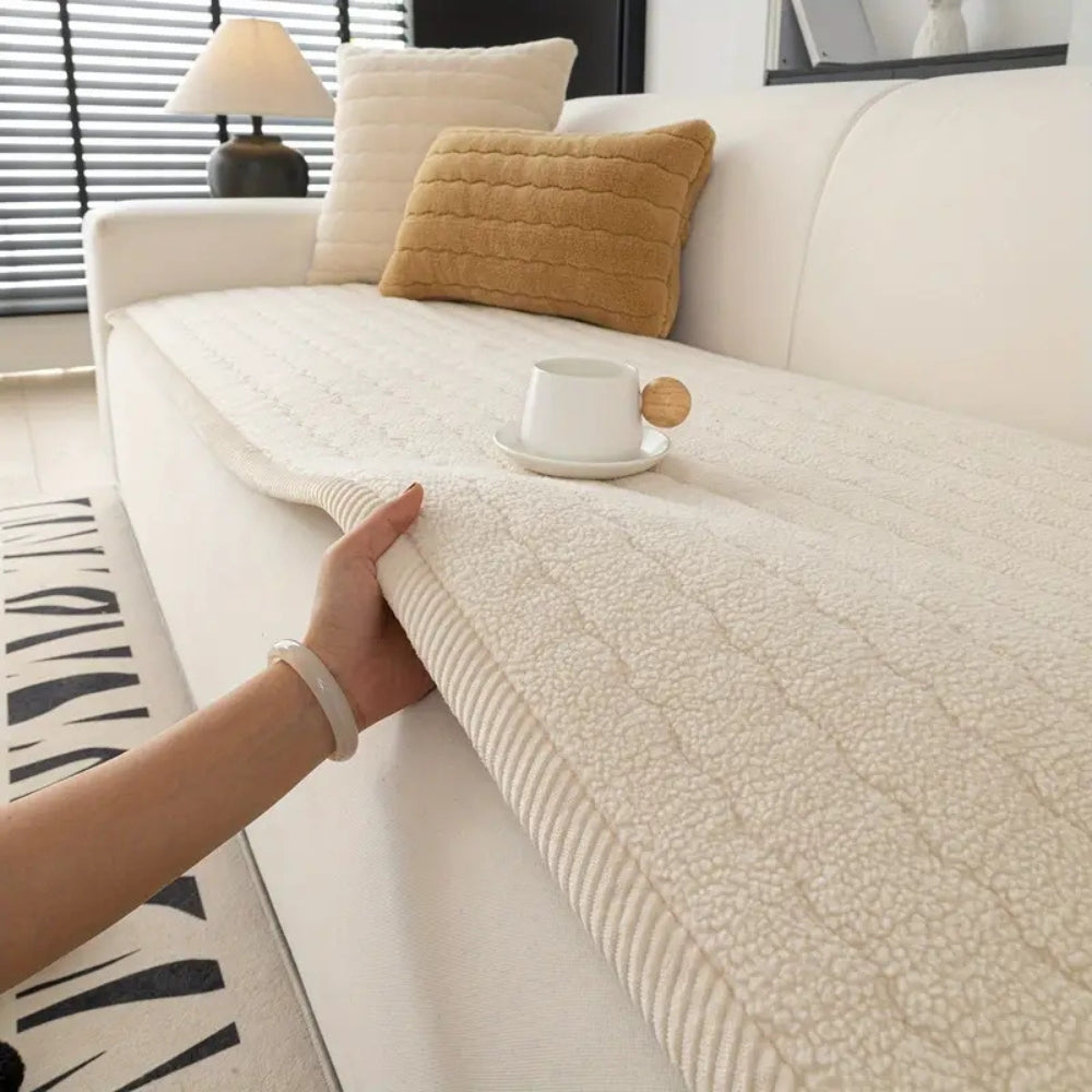 Chic Plush Sofa Cover