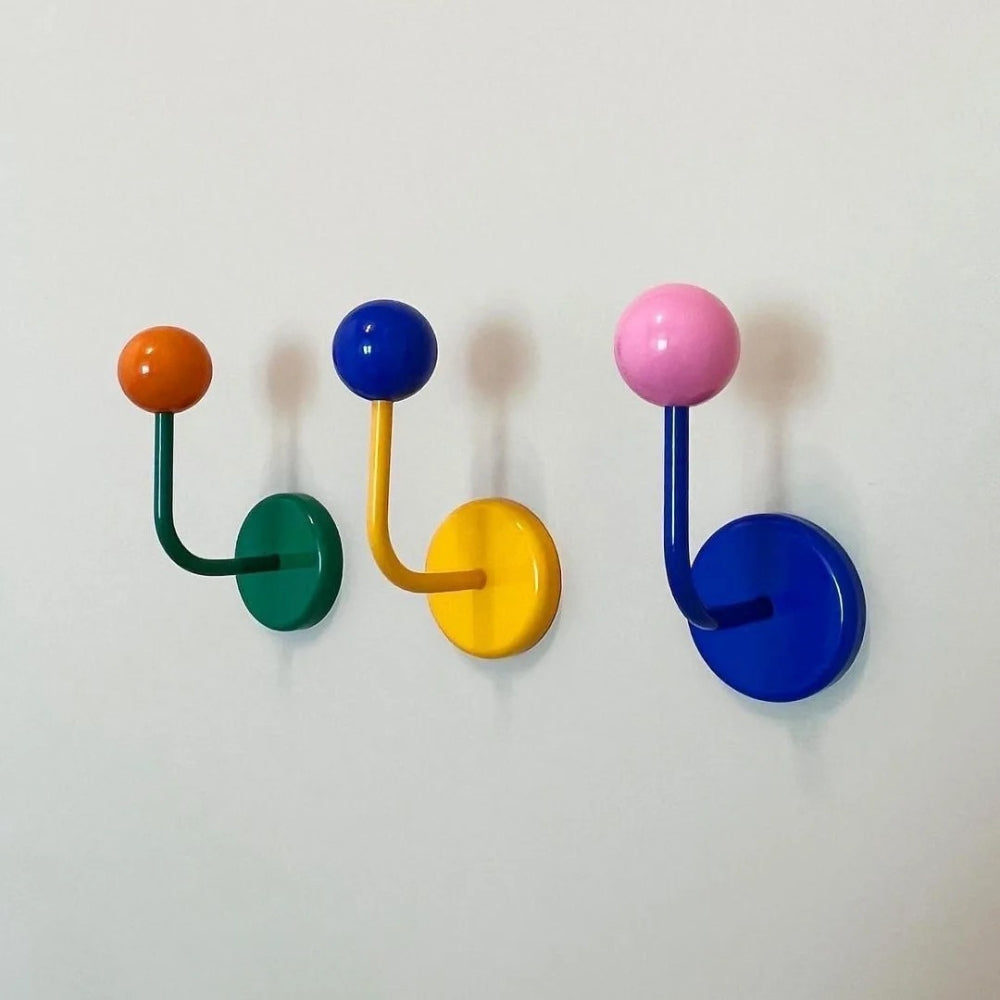 Colourful Magnetic Wooden Wall Hooks