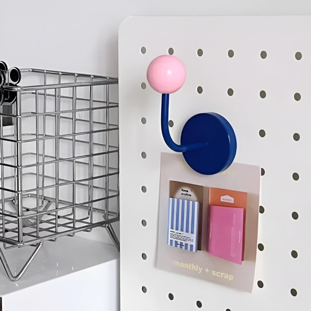 Colourful Magnetic Wooden Wall Hooks