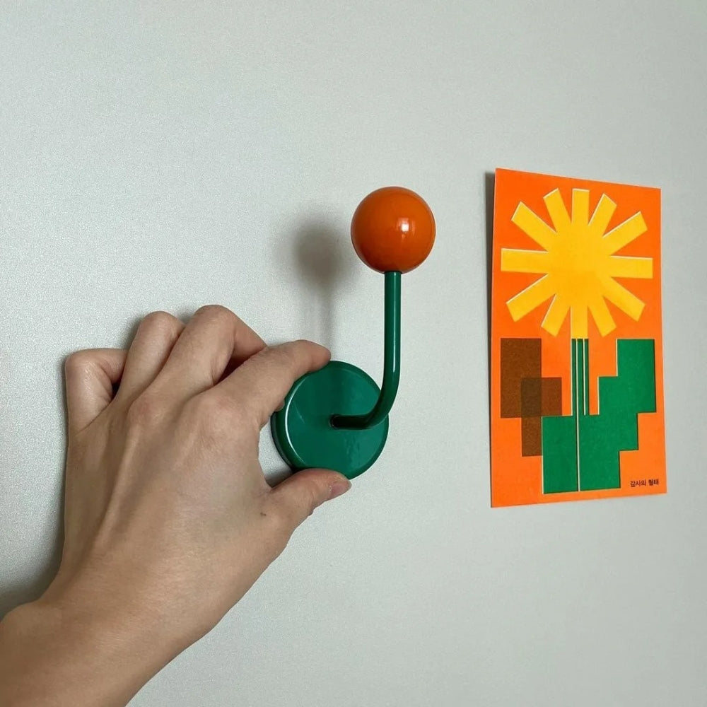 Colourful Magnetic Wooden Wall Hooks