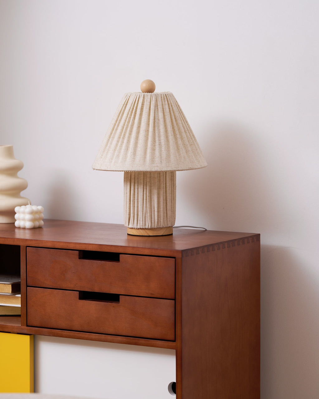 Corrine Pleated Fabric Table Lamp