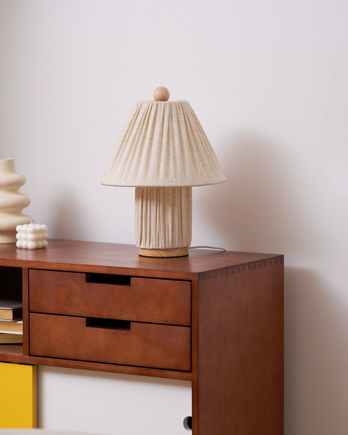 Corrine Pleated Fabric Table Lamp