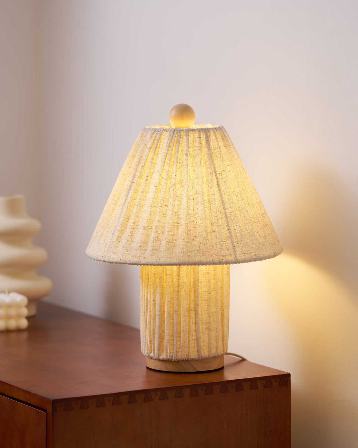 Corrine Pleated Fabric Table Lamp