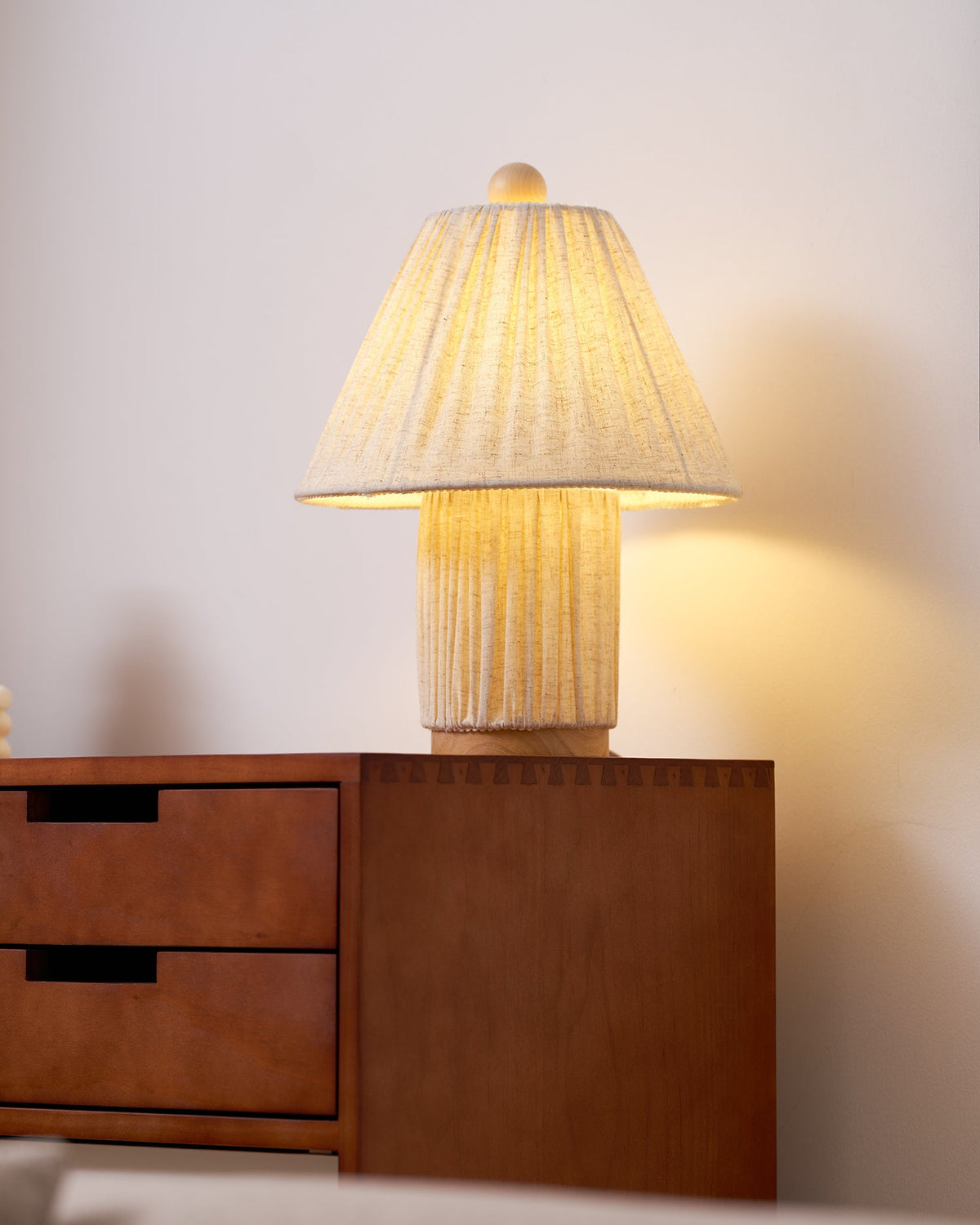 Corrine Pleated Fabric Table Lamp