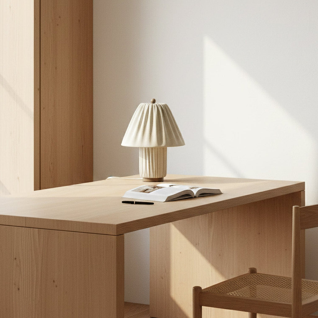 Corrine Pleated Fabric Table Lamp