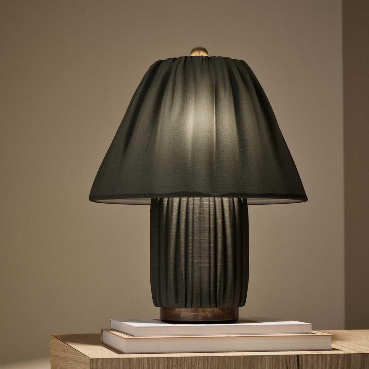 Corrine Pleated Fabric Table Lamp