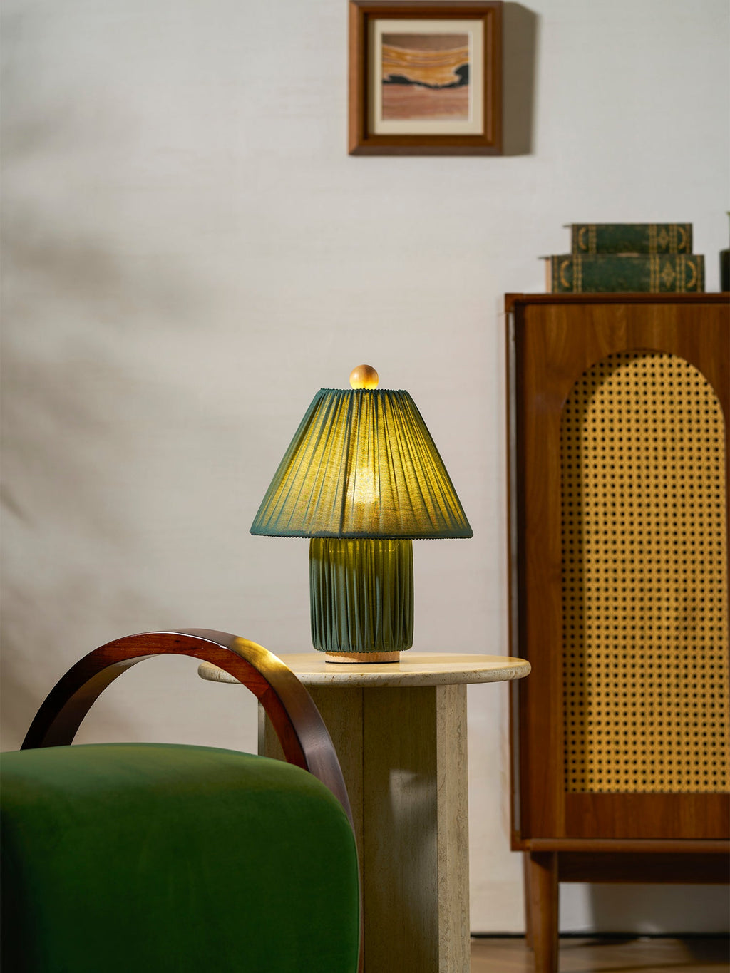 Corrine Pleated Fabric Table Lamp