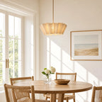Orlven Pleated Fabric Pendant Light