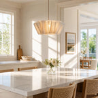 Orlven Pleated Fabric Pendant Light