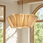 Orlven Pleated Fabric Pendant Light