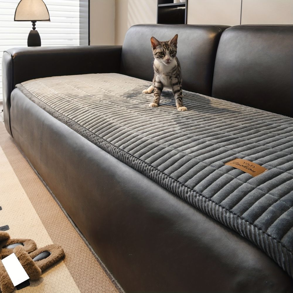 Quilted Sofa Cushion Cover