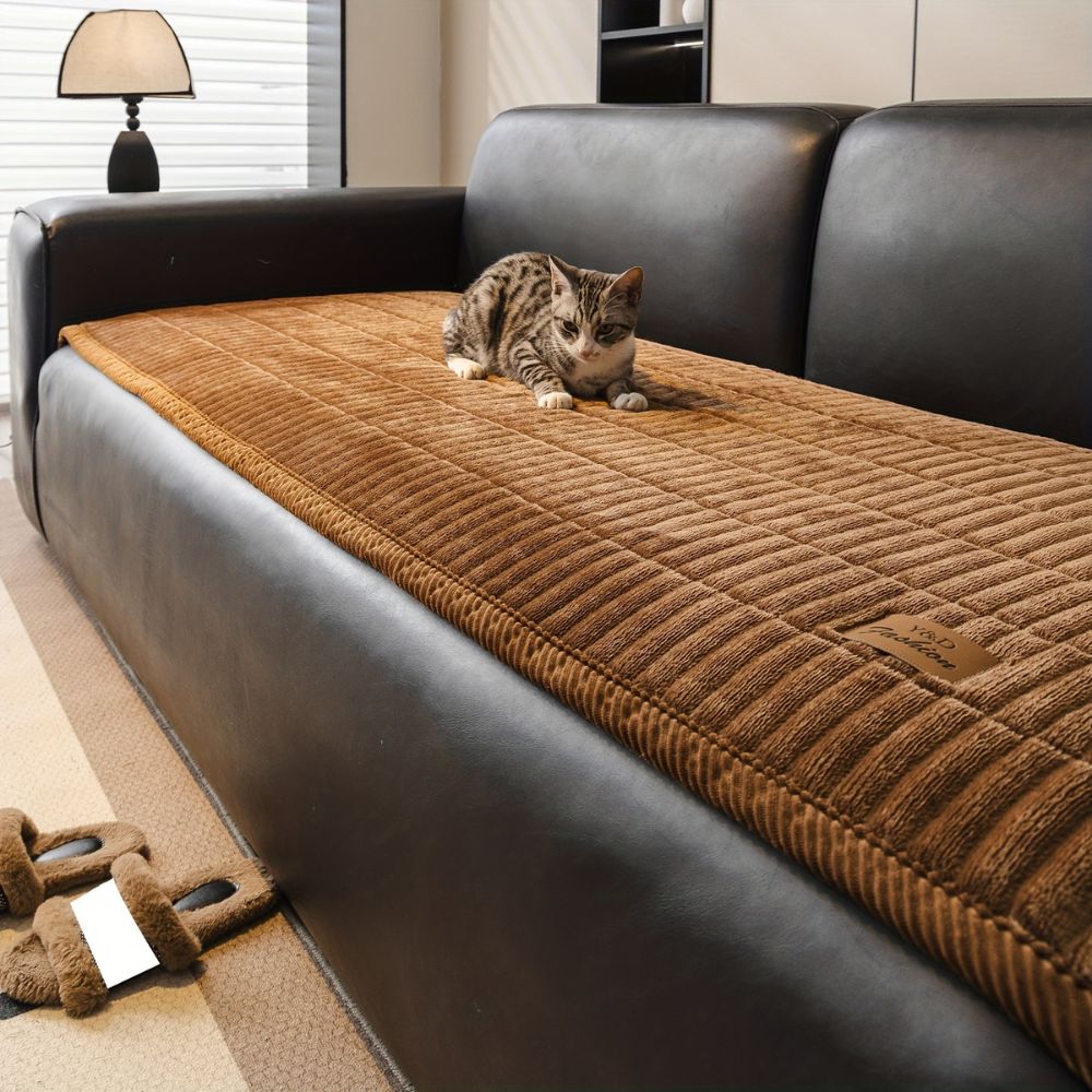 Quilted Sofa Cushion Cover