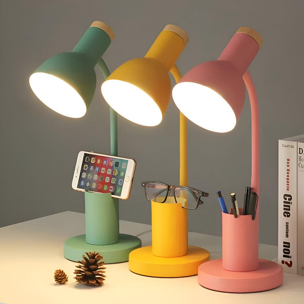 Nordic LED Desk Lamp with Pen Holder