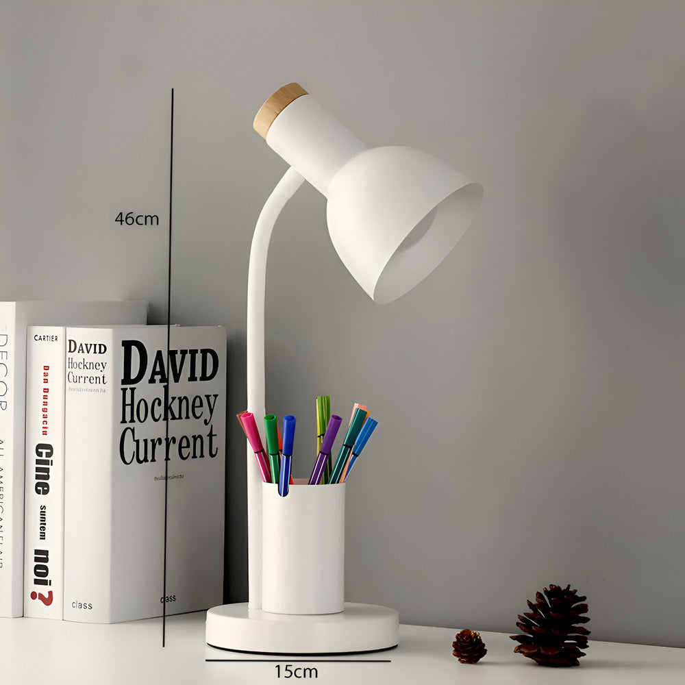 Nordic LED Desk Lamp with Pen Holder