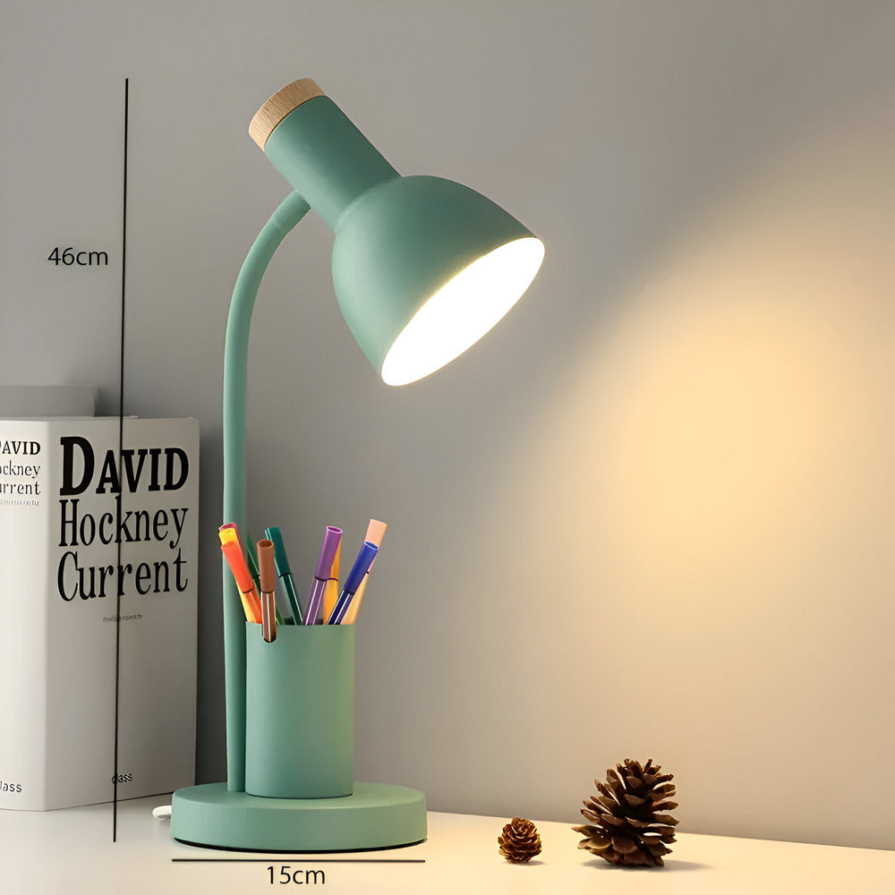 Nordic LED Desk Lamp with Pen Holder