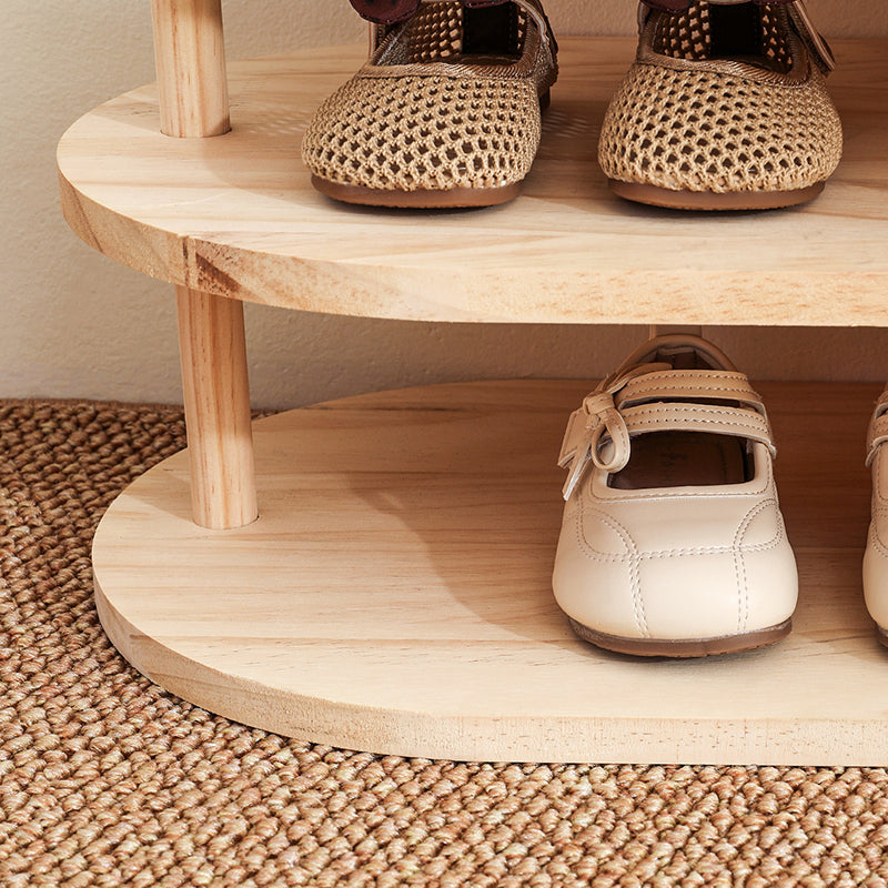 Japanese Pine Wood Shoe Rack