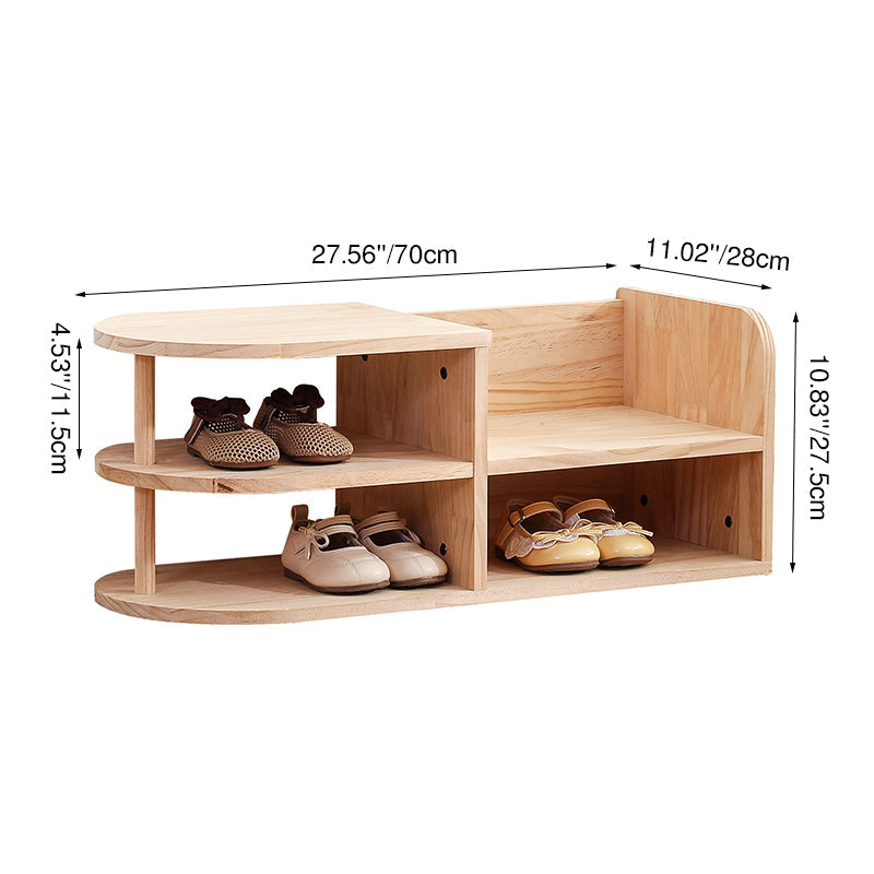 Japanese Pine Wood Shoe Rack