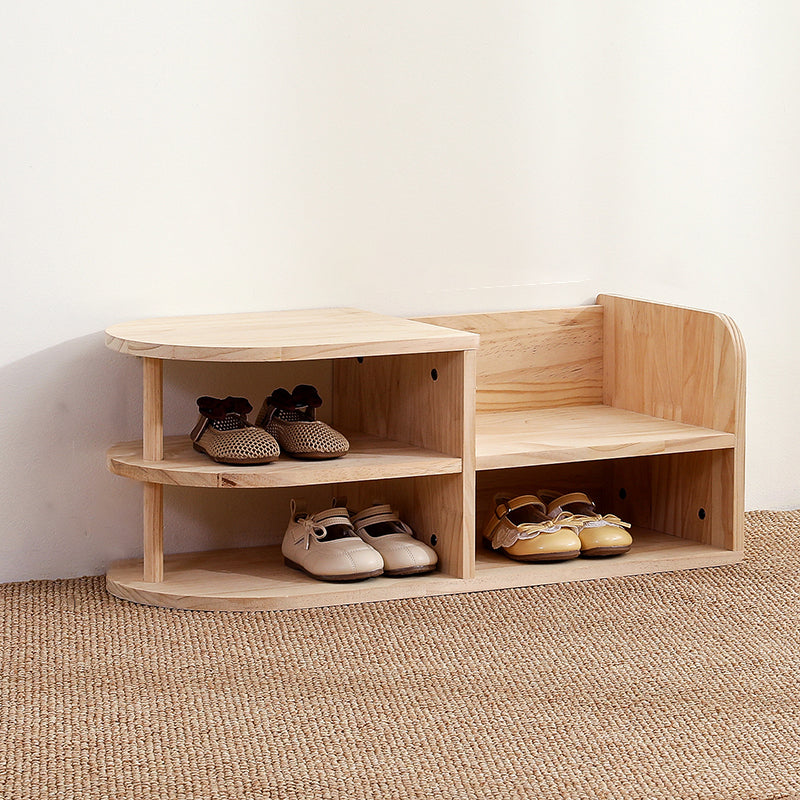 Japanese Pine Wood Shoe Rack