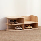 Japanese Pine Wood Shoe Rack