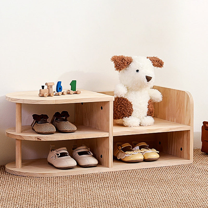 Japanese Pine Wood Shoe Rack