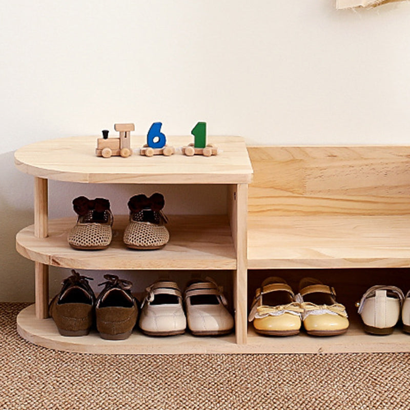 Japanese Pine Wood Shoe Rack