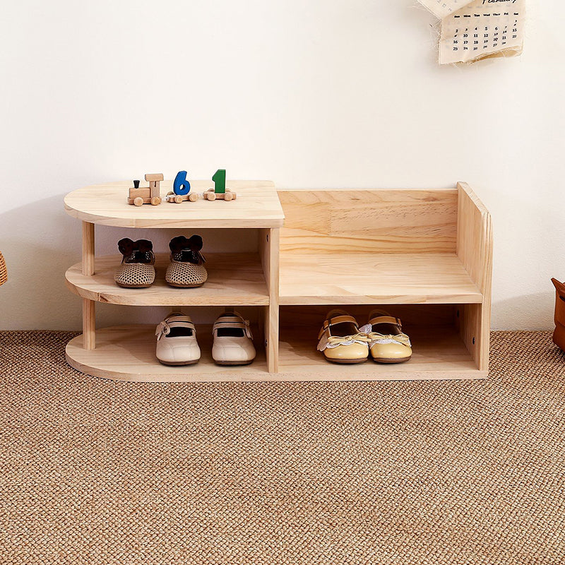 Japanese Pine Wood Shoe Rack