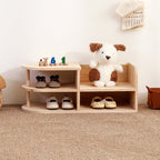 Japanese Pine Wood Shoe Rack