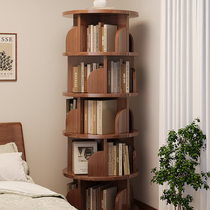 Rotating Bamboo Bookshelf