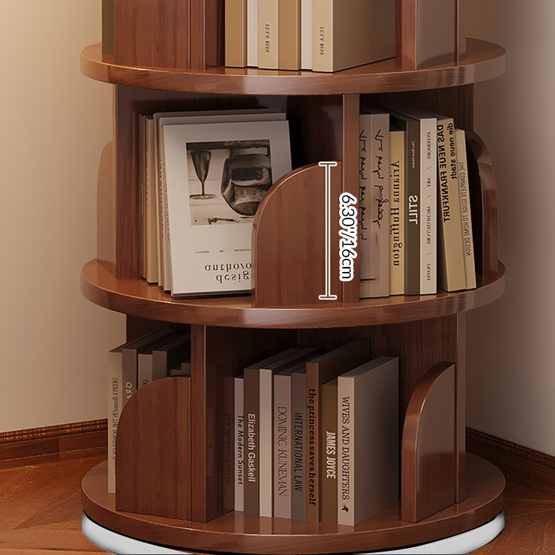 Rotating Bamboo Bookshelf