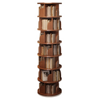 Rotating Bamboo Bookshelf
