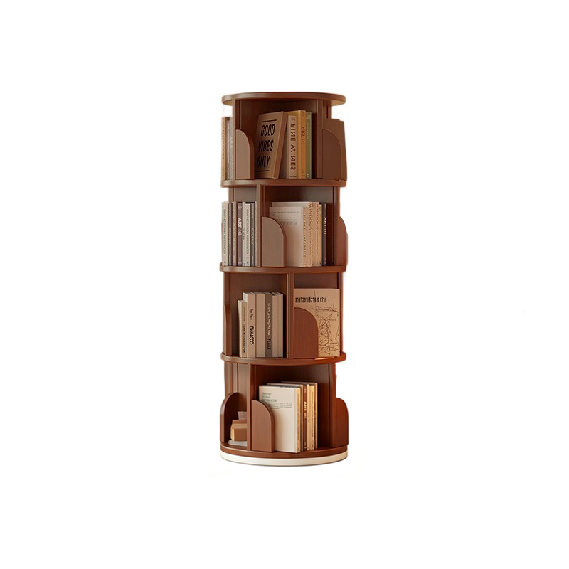 Rotating Bamboo Bookshelf