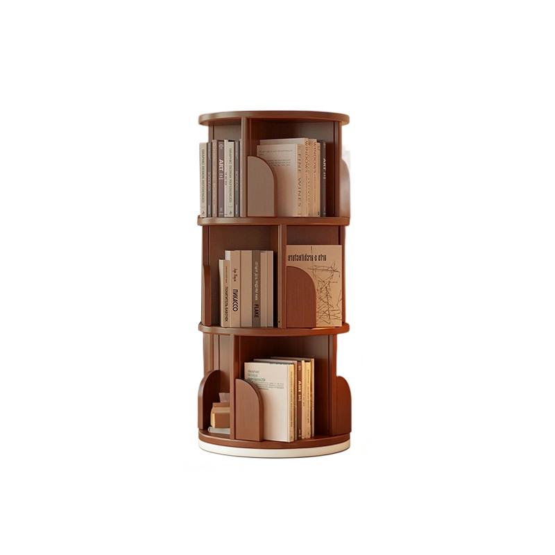 Rotating Bamboo Bookshelf