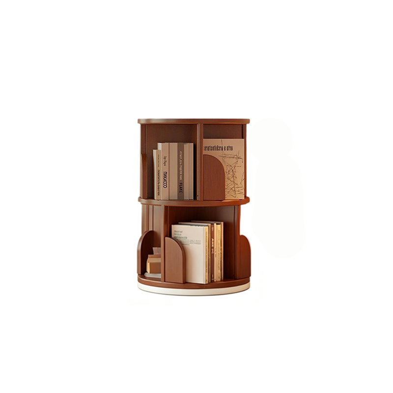Rotating Bamboo Bookshelf