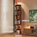 Rotating Bamboo Bookshelf