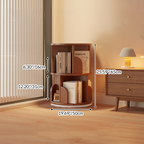 Rotating Bamboo Bookshelf