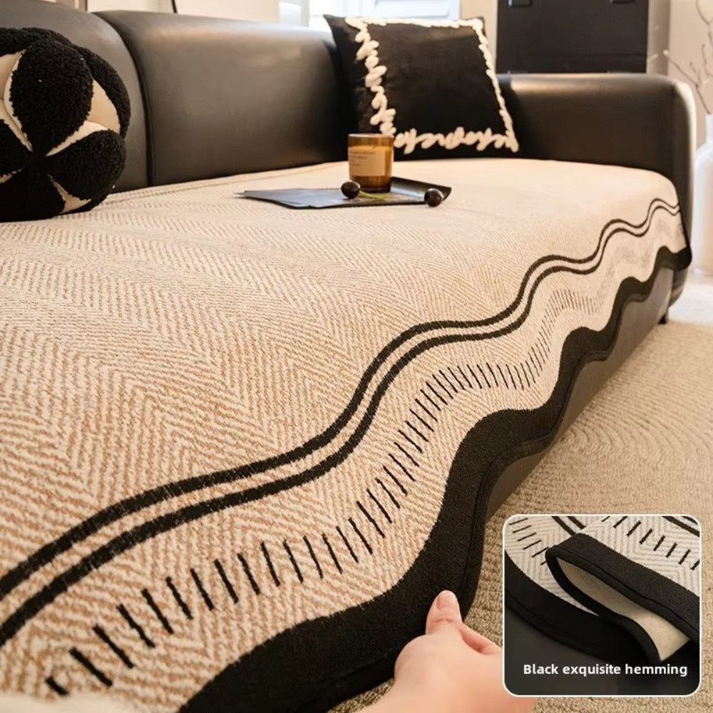 Modern Wave Sofa Cover