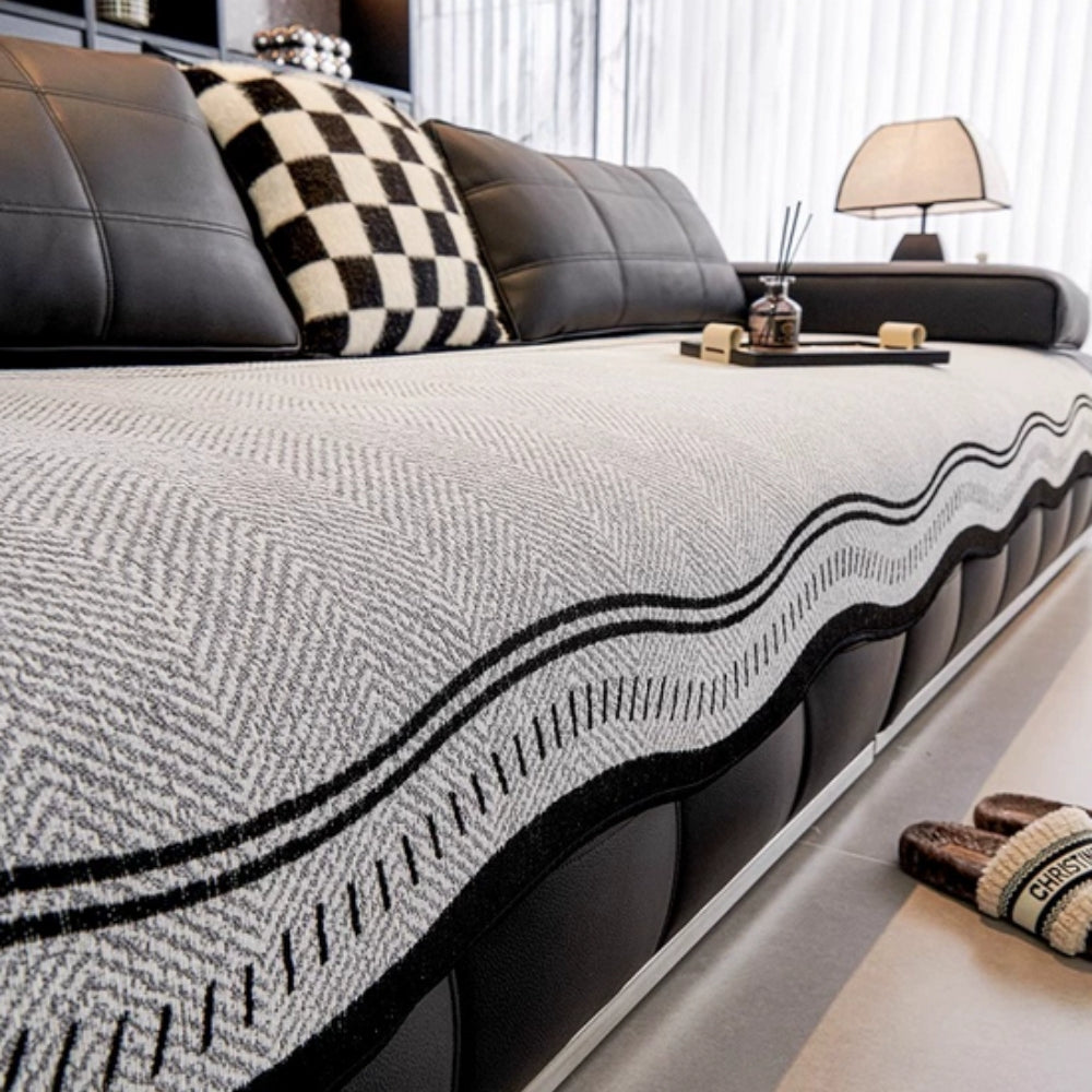 Modern Wave Sofa Cover