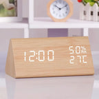 Elora Wooden LED Alarm Clock