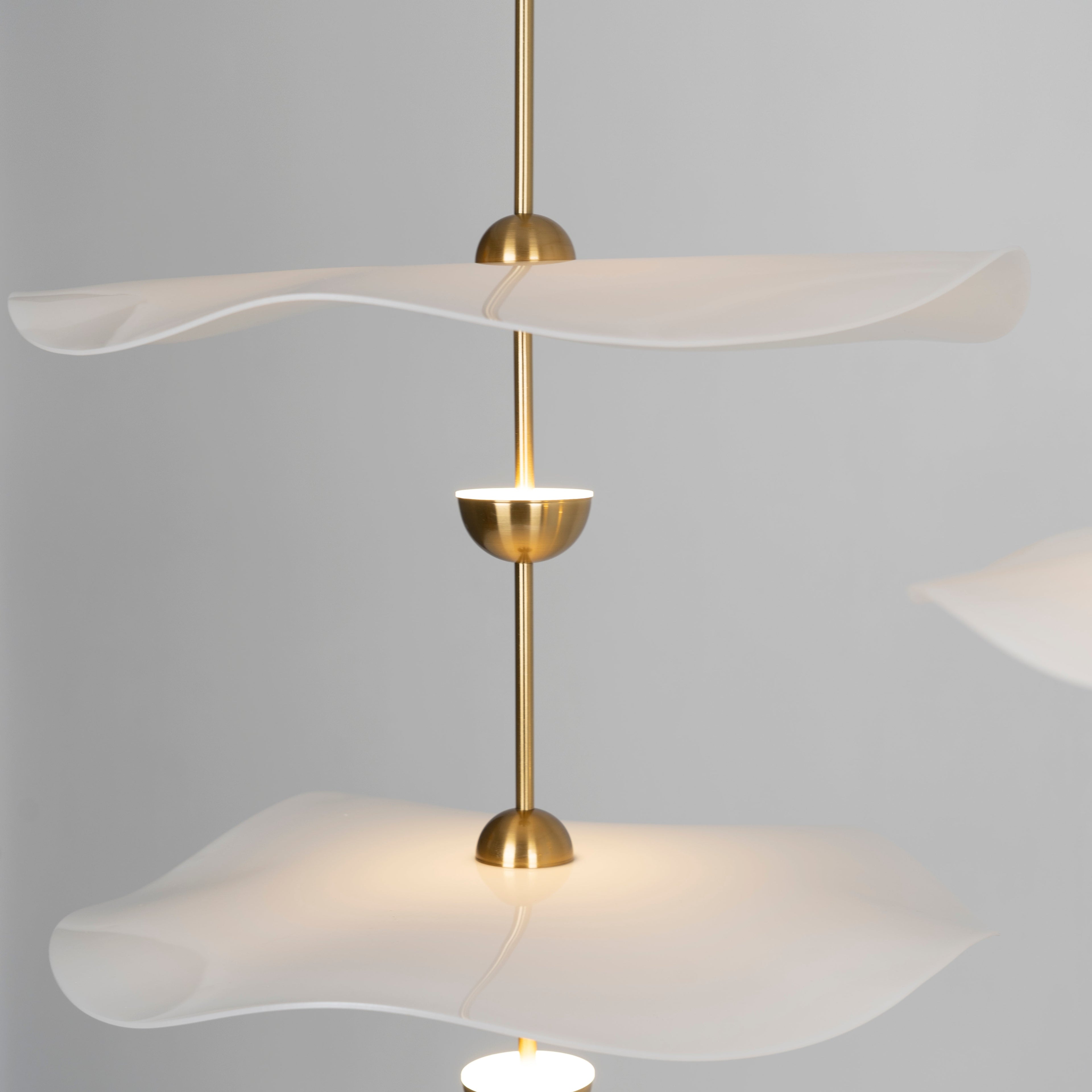 Envolee Double Biscuit Pendant Light