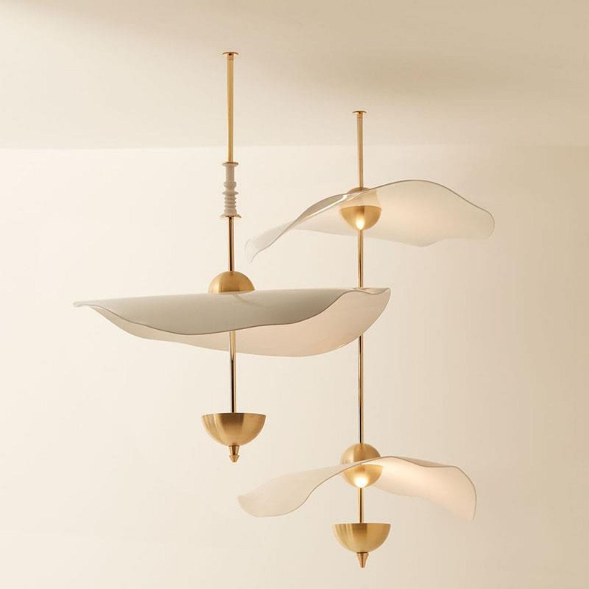 Envolee Double Biscuit Pendant Light