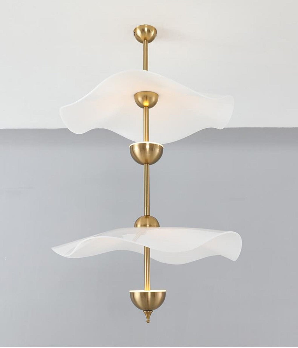 Envolee Double Biscuit Pendant Light