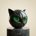 NoirCat Cat Head Sculpture