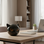 NoirCat Cat Head Sculpture