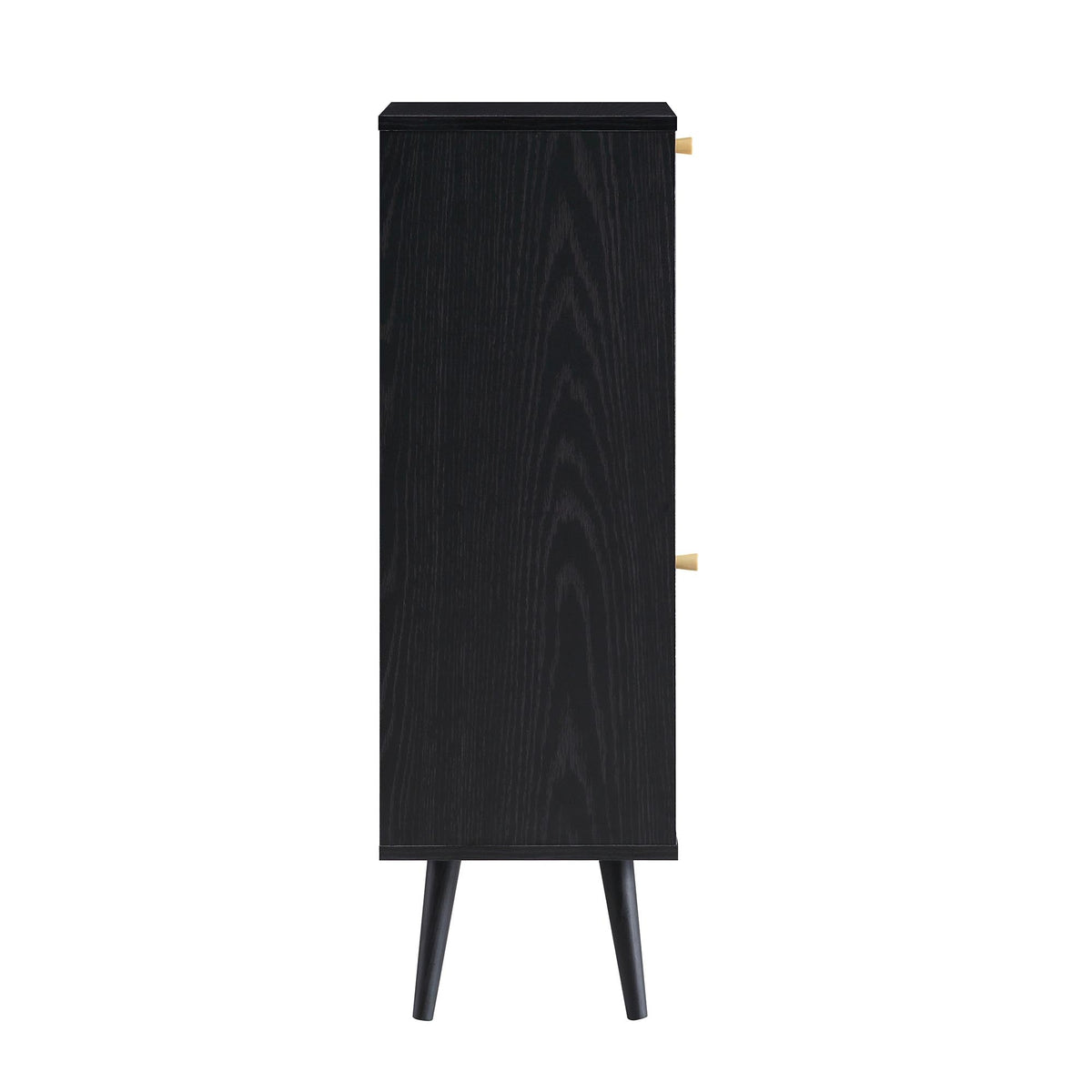 Frances Rattan Bathroom Cabinet – Black