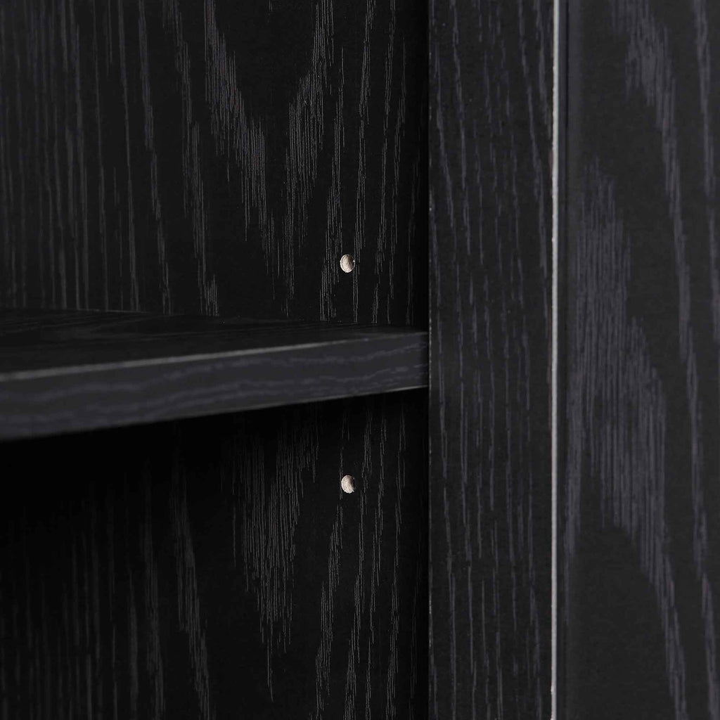 Frances Rattan Bathroom Cabinet – Black