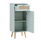Frances Rattan Bathroom Cabinet – Mint