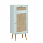 Frances Rattan Bathroom Cabinet – Mint